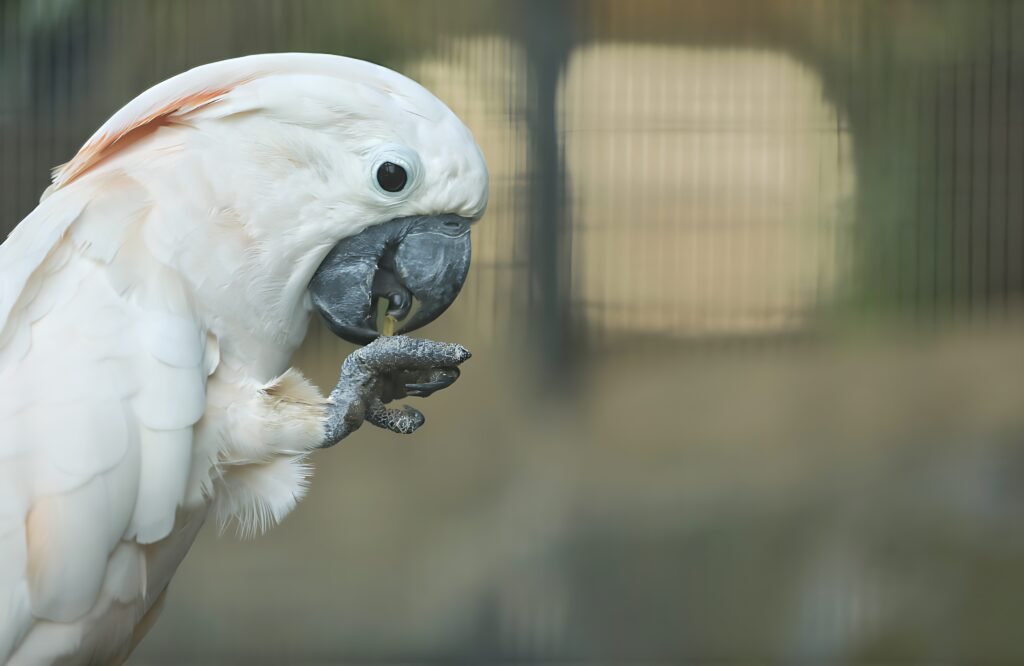 cacatua-coçando-o-pe